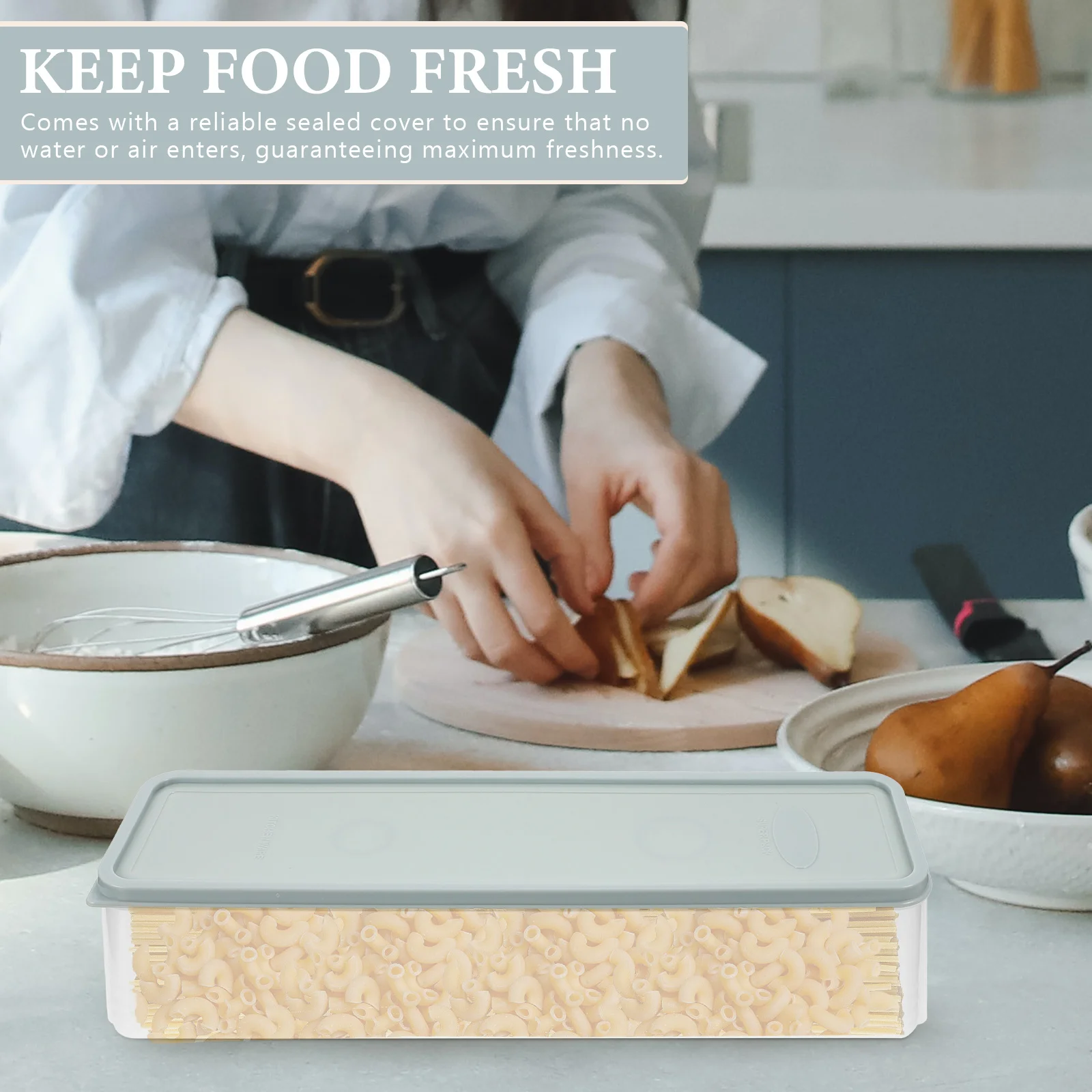 

3pcs Noodle Storage Box Pasta Containers Spaghetti Grain ganizers Refrigerator Pantry PP Canisters Sealed
