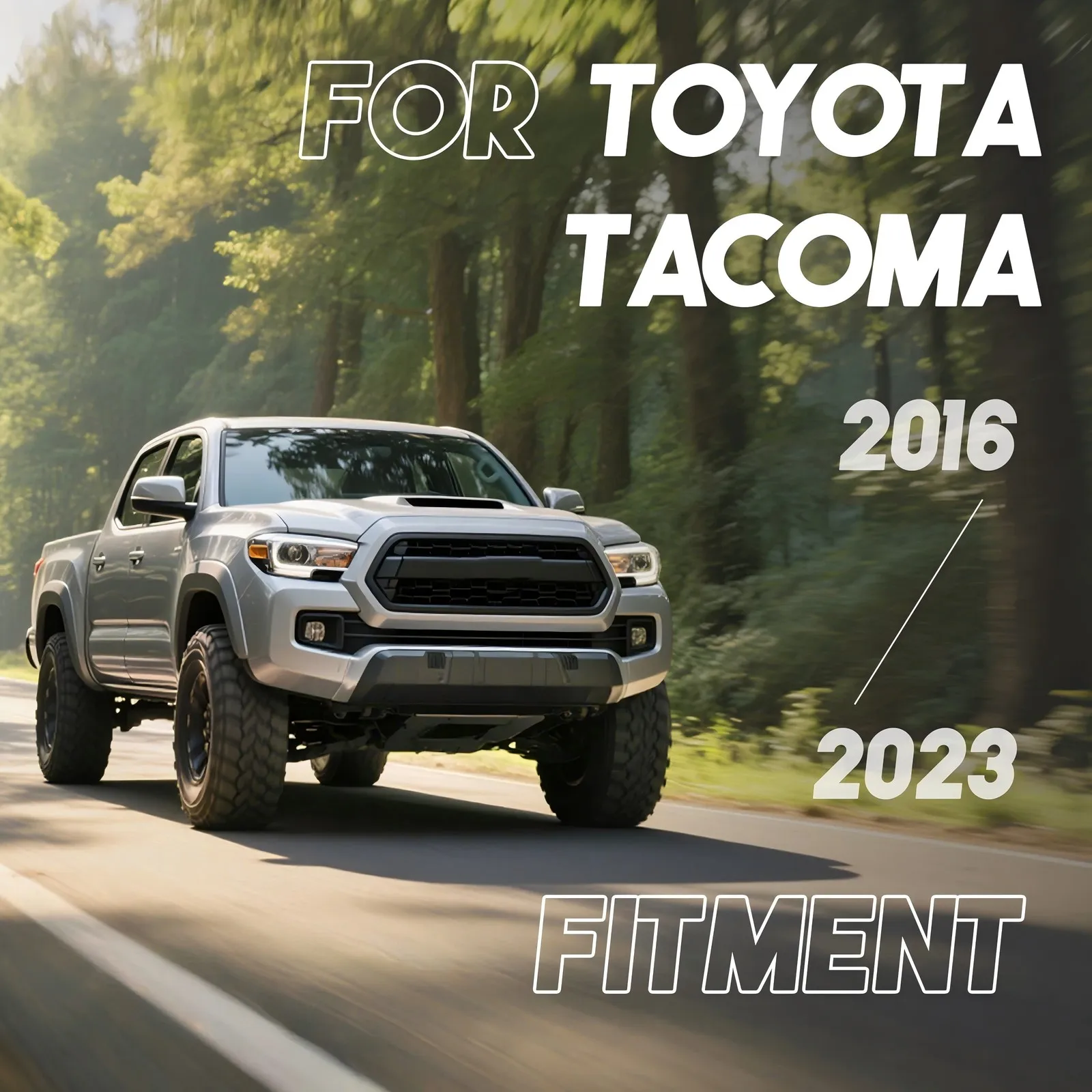 Front Valance Lower Spoiler Air Dam For Toyota Tacoma 2016-2023 #5385104070