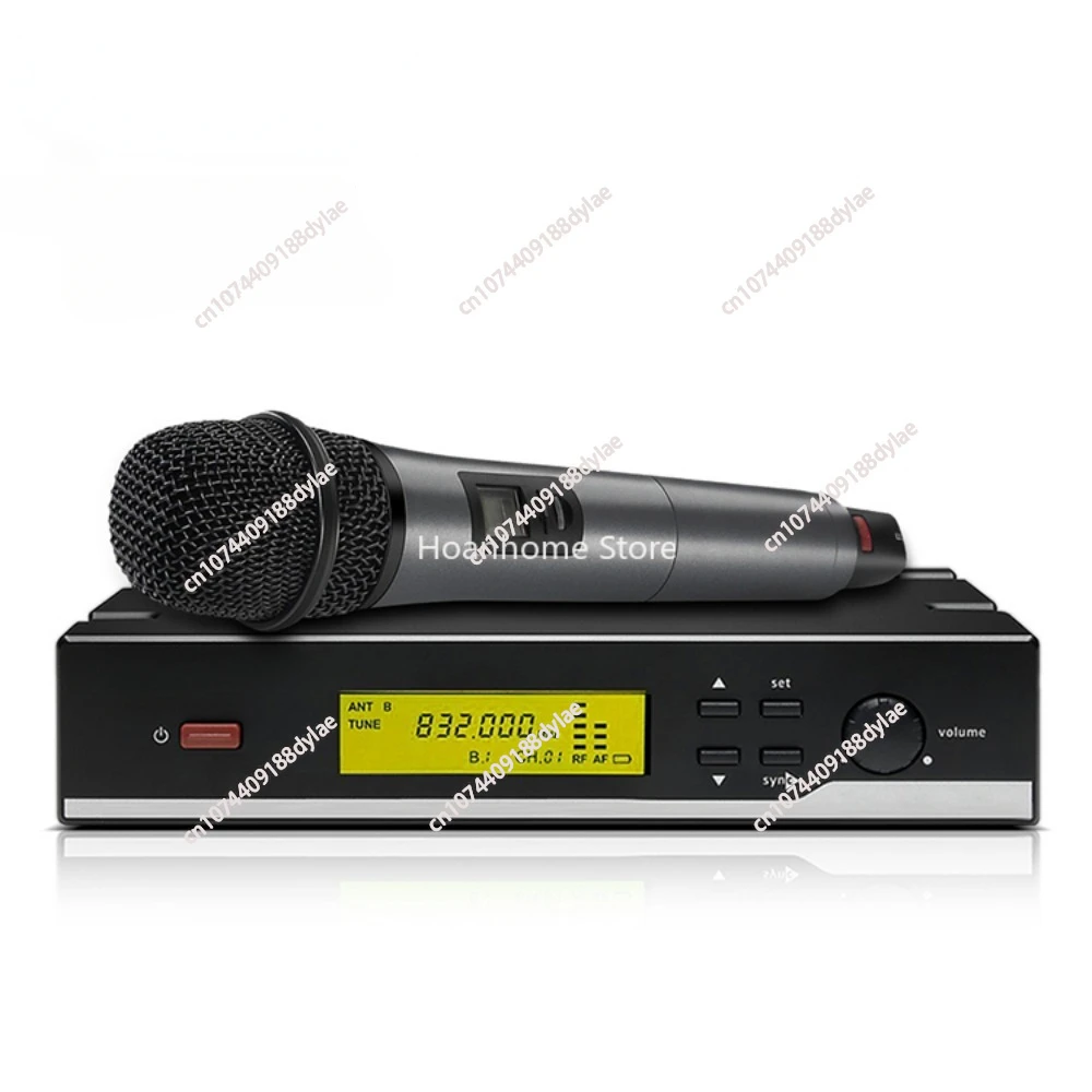 Handheld Dynamic Vocal Microphone for Karaoke Parties Conference  Professional True Diversity Uhf Wireless Mic