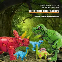 Realistic Dinosaur Set PVC Inflatable Toy Birthday Party Decoration Supplies Infant Children Gift