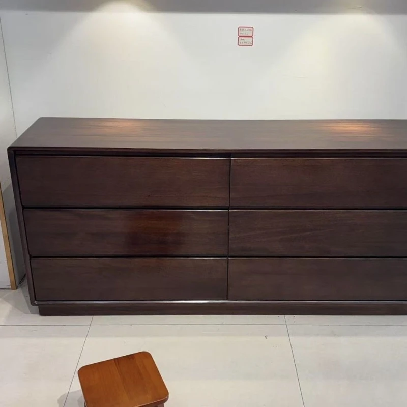 

Walnut four chest living room bedroom applicable