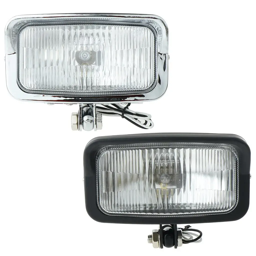 Universal Motorcycle Headlight Lamp Square LED Driving Light Zinc Alloy Headlamp for Light Motorcycle Modification Accessories