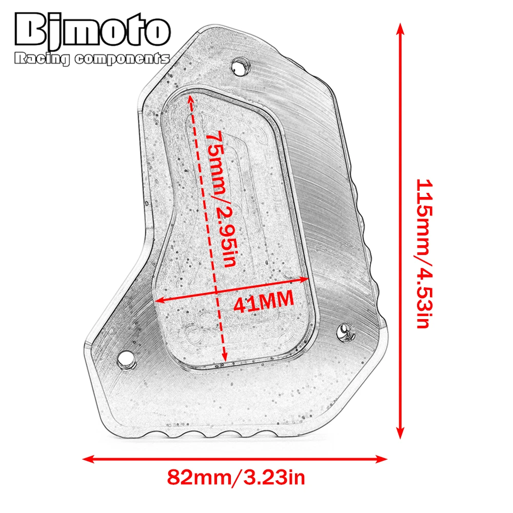 Motorcycle Kickstand Side Stand Enlarge Extension Plate For Triumph Tiger 1200 EXPLORER 2012-2021 - Image 2