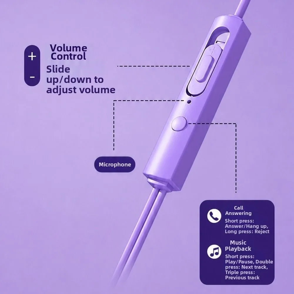 New Inline Control Clip-on Wired Headphones Built in Mic Lightweight Clip on Earphones Open Earbuds Phone Calls