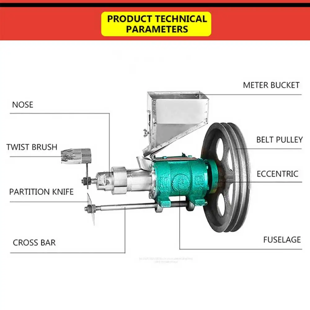 Puffed Rice Machine Extruder Corn Food Puffing Machine Twisted Hollow Stick Solid Crispy Popper Bulking Machine