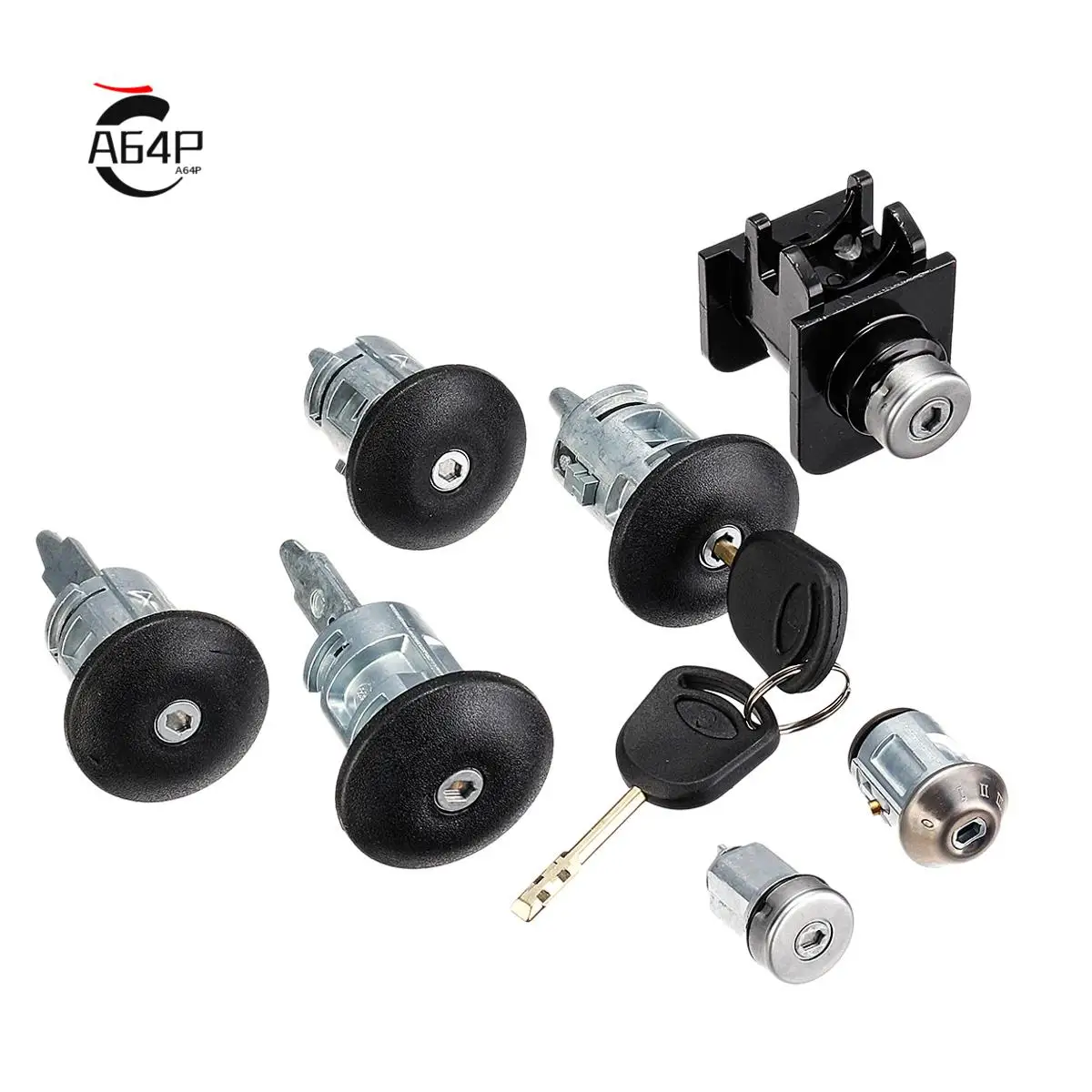 

A64P-7Pcs Car Barrel Door Locks Keys Set 4359018 1C1A-V22050-Ba For FORD TRANSIT Mk6 2000 2001 2002 2003-2006