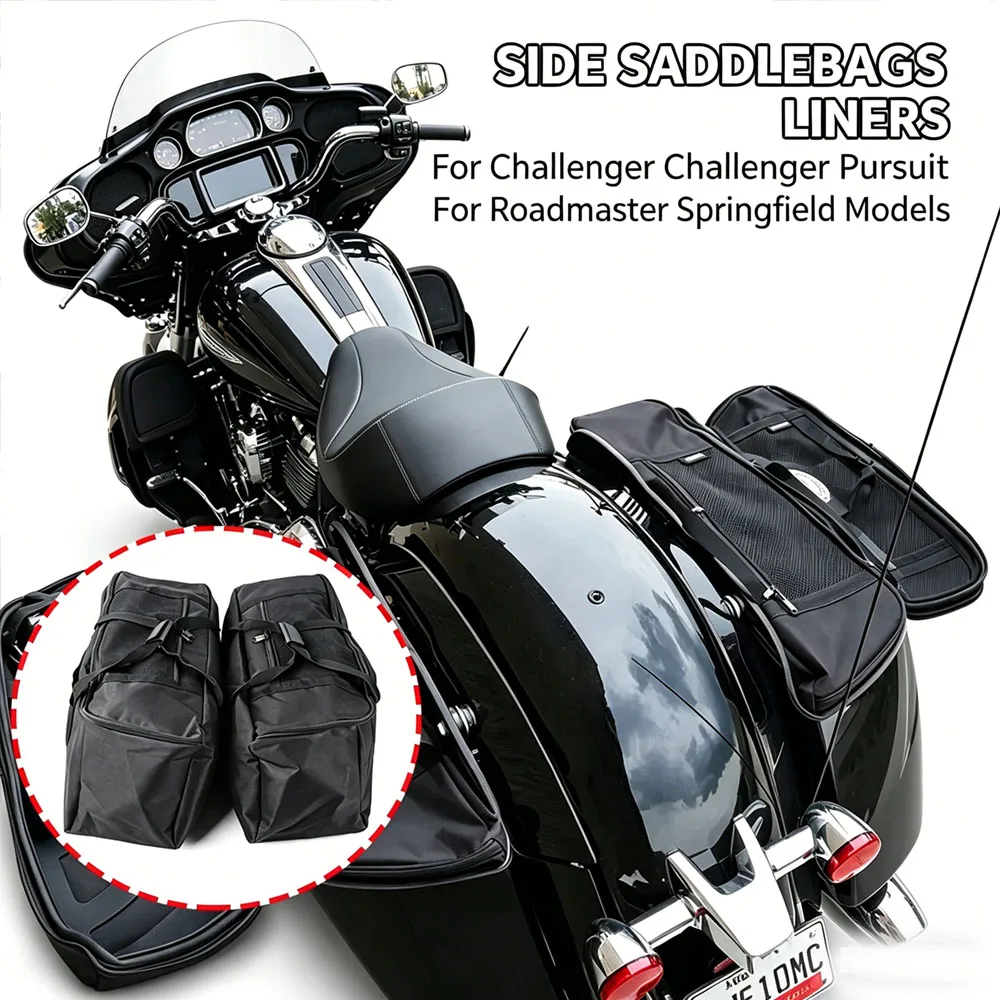 Alforjas Nuevas Impermeables para Motocicleta Indian Challenger con Correas de Montaje para Accesorios de Turismo en Moto Roadmaster