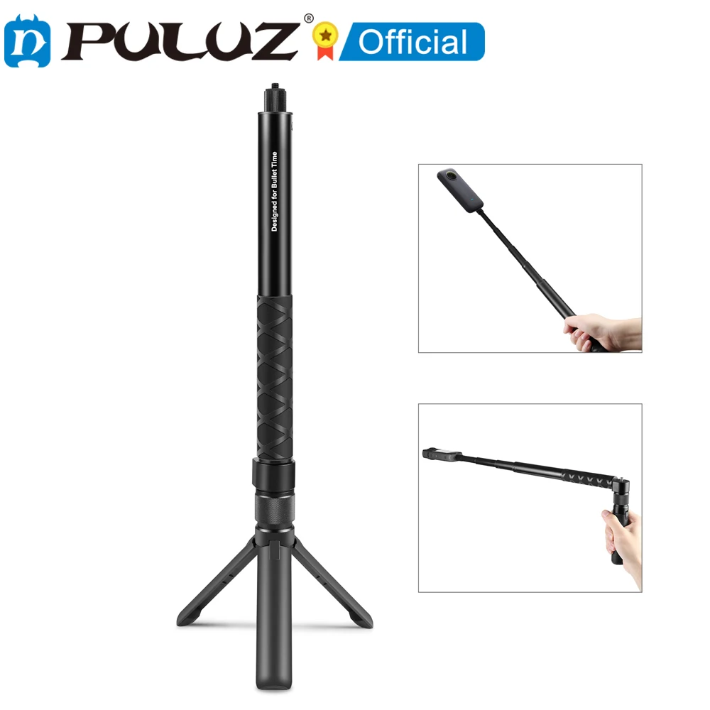 

PULUZ For Insta360 X5/ X4/X3 / Gopro / DJI Rotary Handle Desktop Tripod Stand 110cm Selfie Stick Monopod