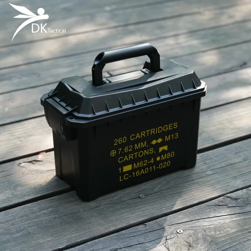 Outdoors Rifle Ammo Box Airsoft 5.56/7.62 Ammunition Storage Box Tactical Dustproof-Waterproof Strength Protect Box