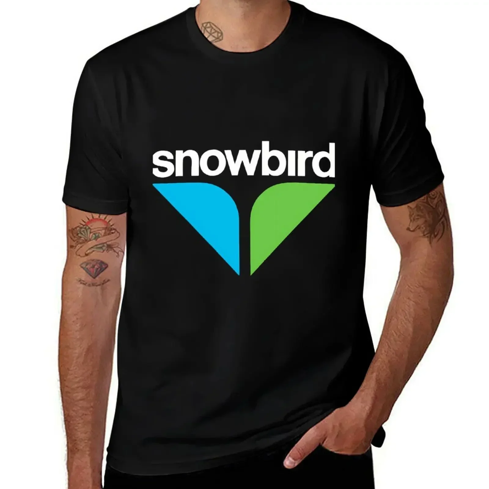 Best Seller Snowbird Logo Merchandise T-Shirt Sport Basic Moisture Wicking Tee