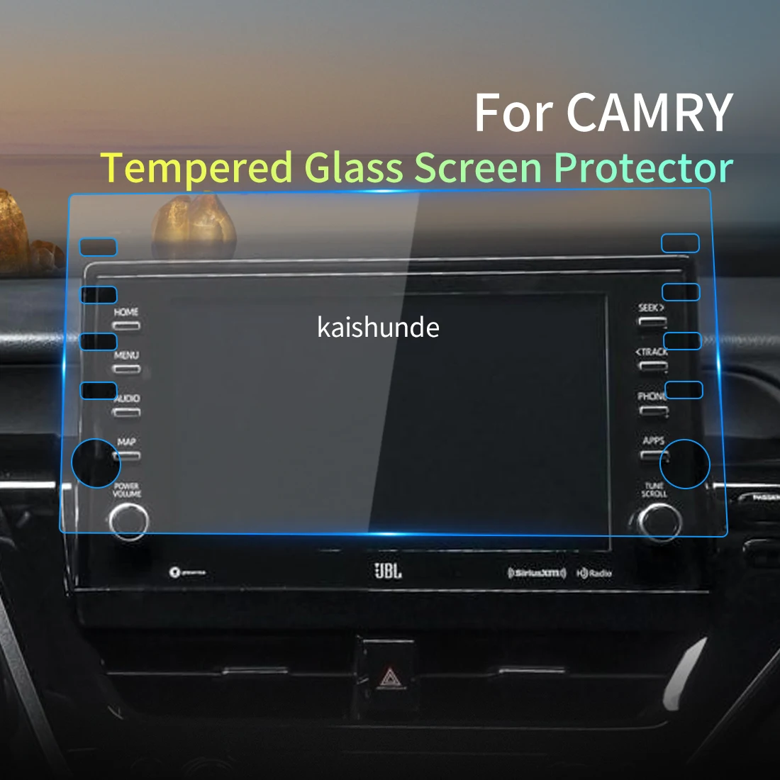 For TOYOTA Camry 2023 Screen Protector Tempered Glass Protective Film Carplay Panel Media Video Car Vehicle Interior Accessories