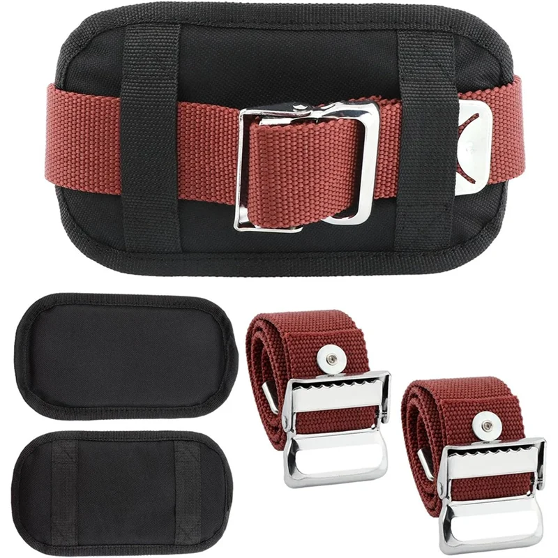 A02M-Drywall Stilt Replacement Parts 3 Pack Adjustable Leg Straps Easy Install Comfort Pads Protective Padded Leg Bands