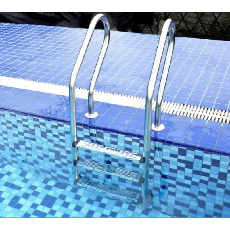 

Stainless Steel Safety Step Swimming Pool Ladder With Handrail For Home Residential Pools