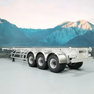 إطار هيكل حاوية المقطورة لشاحنة التحكم عن بعد طامية ، مقطورة قلابة ، سكانيا أكتروس ، فولفو مان ، 1:14 ، 40 قدم أفضل 10 شاحنات فولفو للتحكم عن بعد - رقم 2