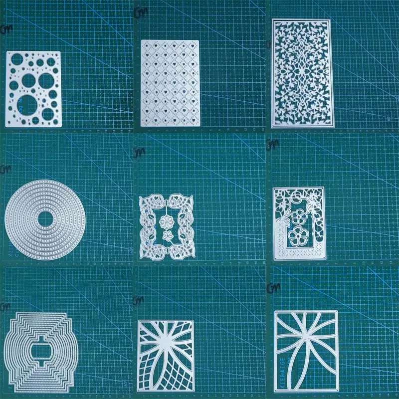 Rahmen Hintergrund Metall Stanzformen Form Scrapbooking Dekoration Papier Handwerk Messer Form Klinge Punch Vorlage Prägeschablonen