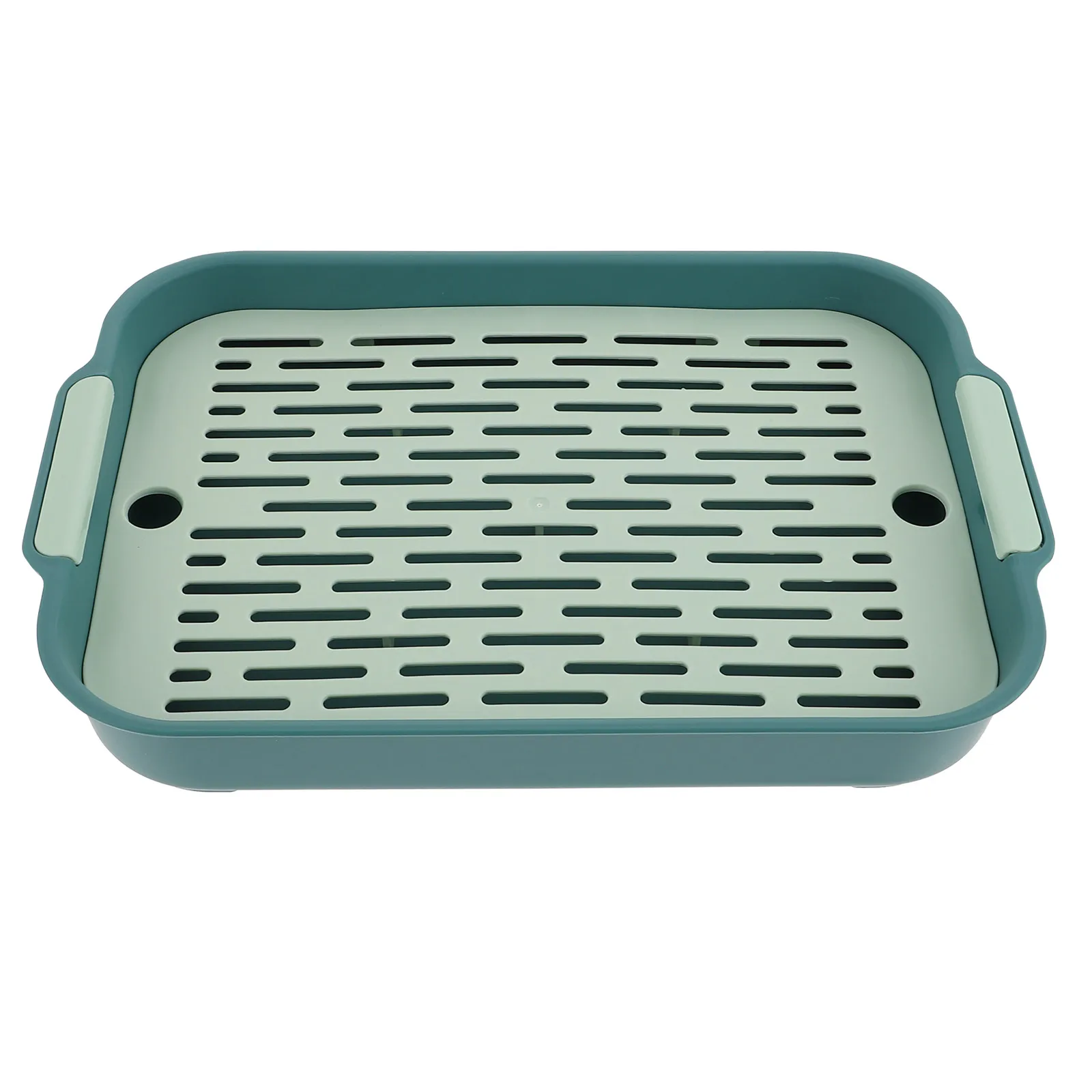 Plastic Bunny Potty Rectangle Rabbit Litter Box Non-Slip Base Safe for Hamster Litter Box Bunny Cage Toilet Training