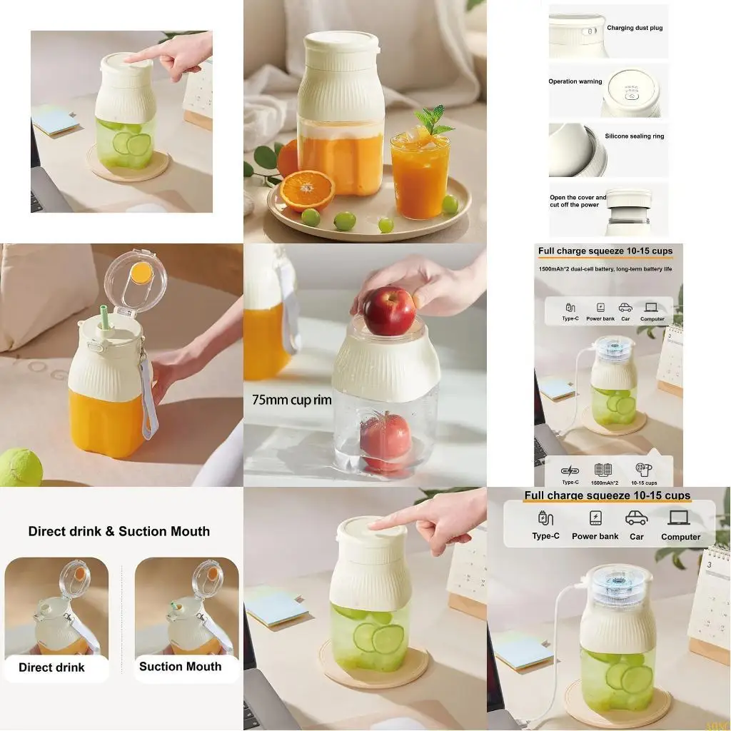 A0NCポータブル充電式ブレンダージュース抽出器ジュースマシンジュース用