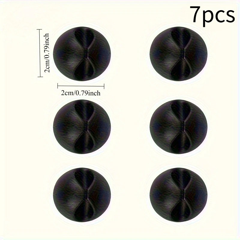 [Easy Install]7pcs Fashion Style Plastic Cable Clips | Easy Install | Space-Saving | Home, Office & Car | Fashion Style