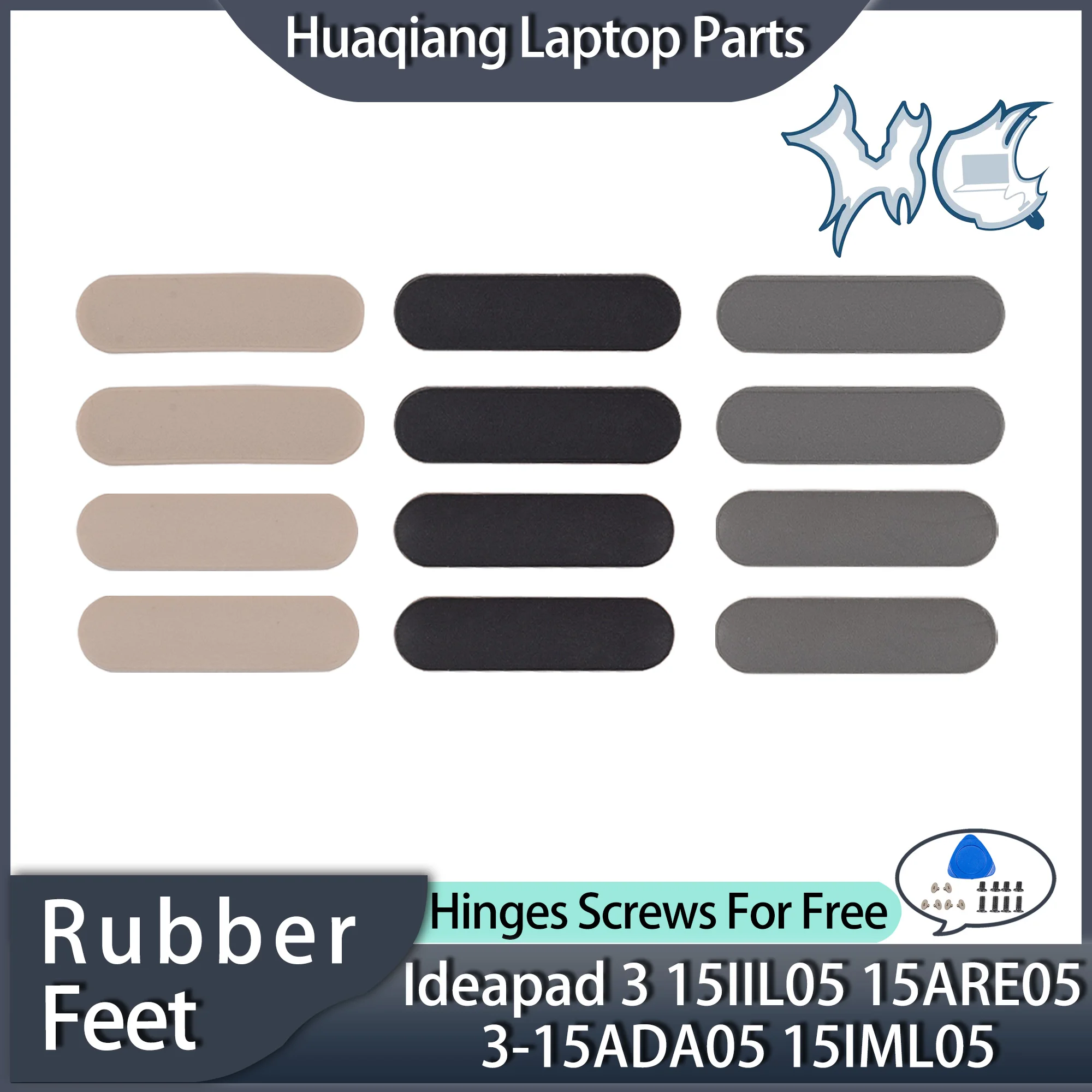 

Rubber Feet Replacement for Ideapad 3 15ADA05 15IML05 15IIL05 15ITL05 ideapad 3 14ARE05 14IML05 14IIL05 BLACK/GRAY/GOLD