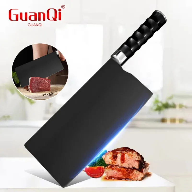8-Zoll-Küchenmesser, handgeschmiedete Klinge, Hackmesser, Kunststoffgriff, Chef, Schneiden von Gemüse, Hackmesser, Fleisch, Kochmesser