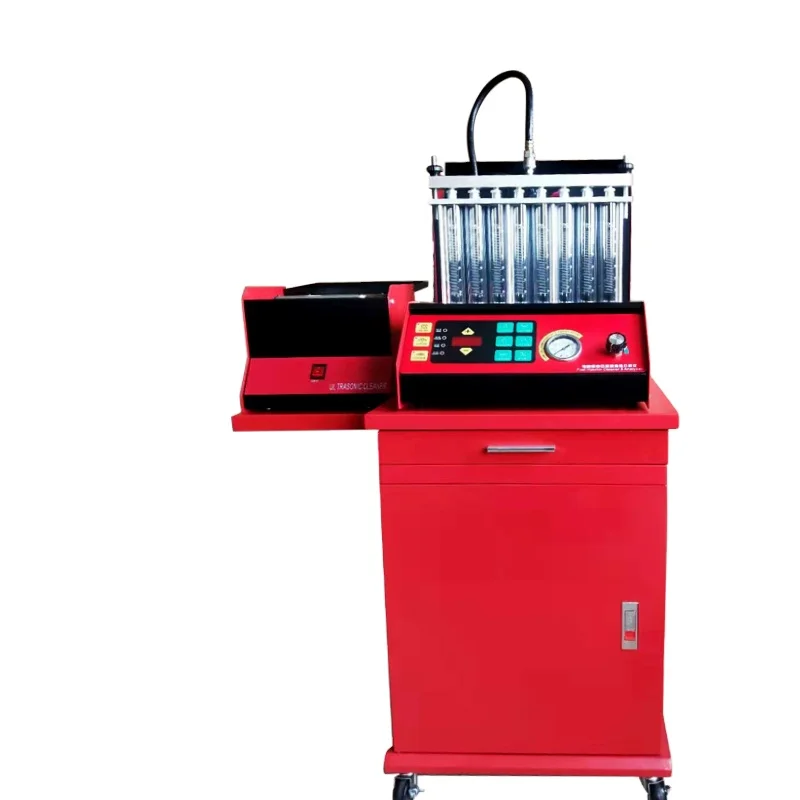 

New 8 cylinders fuel injector testing cleaning machine