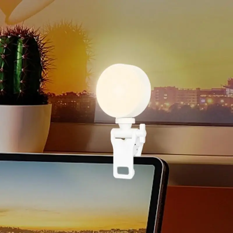 LED Mobile Phone Selfie Light Clip-On Lamp Portable USB Charge LED Selfie Ring Light Flash Light Photo