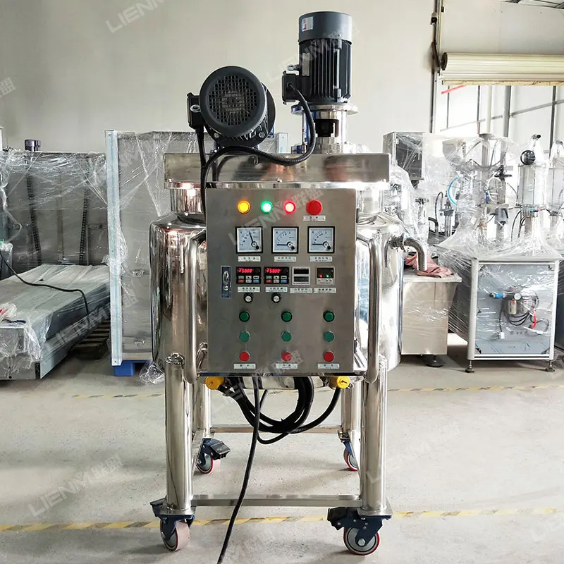 Heating 300l Liquid Mixing tank with Agitator Hand Wash Liquid Soap Making Machine Mixer