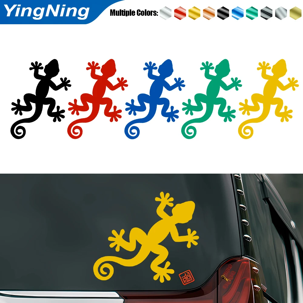 

Reflective Gecko Car Sticker 3D Vinyl Decal Safety Warning Mark Auto Exterior Accessories Waterproof Universal Lizard Decoration