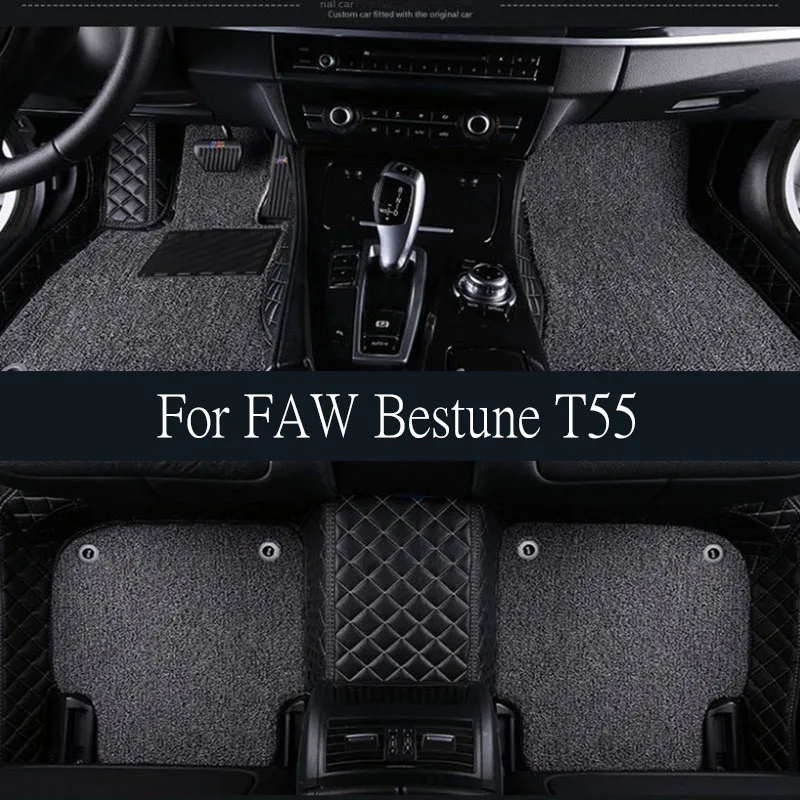 

Car Rear Trunk Mat for FAW Bestune T55 2021~2023 2022 Waterproof Parts Carpet Panel Custom TPE Liner Pad Cover Tray trunk mat