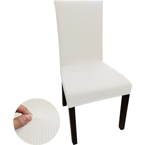 Pure Style 6'lı Set Bamboo Lycra Flexible Wheel Washable Chair Cover Chair Cover