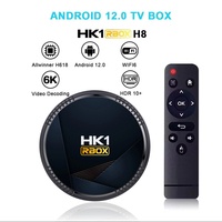 HK1 RBOX H8 Smart TV Box Android 12 Allwinner H618 Media Player 2.4G/5G Wifi6 BT5.0 4GB 64GB 32GB 2GB/16GB HK1rbox Set Top Box