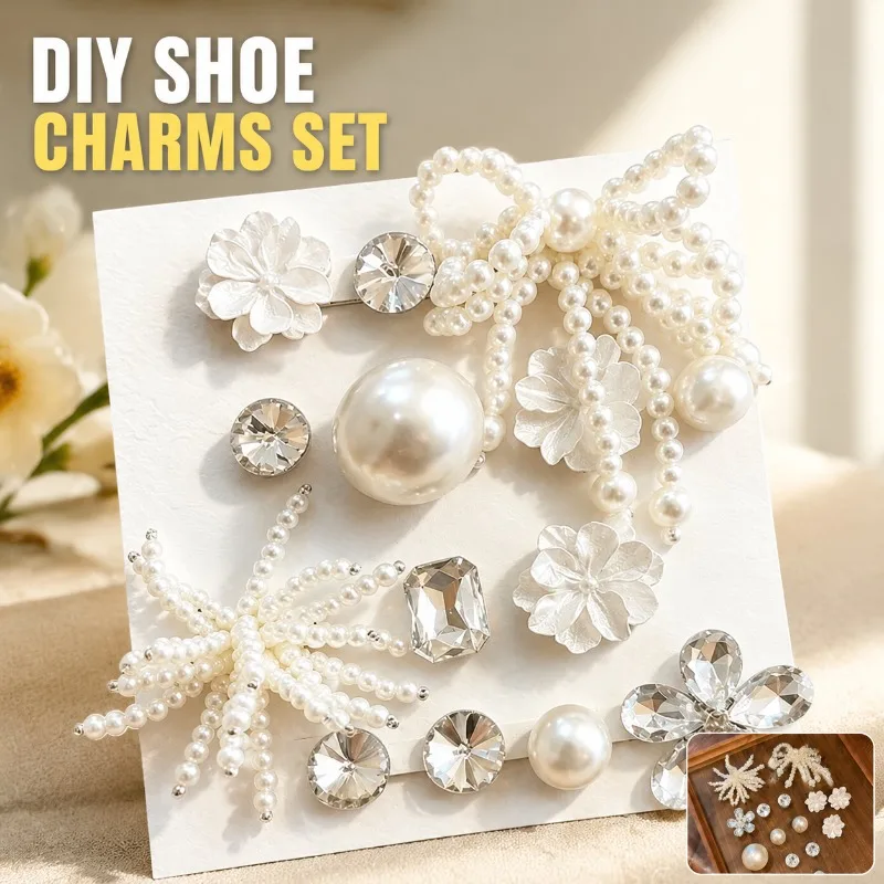 Ballet Style Shoe Charms DIY Decoration Set, Removable Shoe Clips Buckle Ornaments, Decorative Accessories for Women Hole Shoes