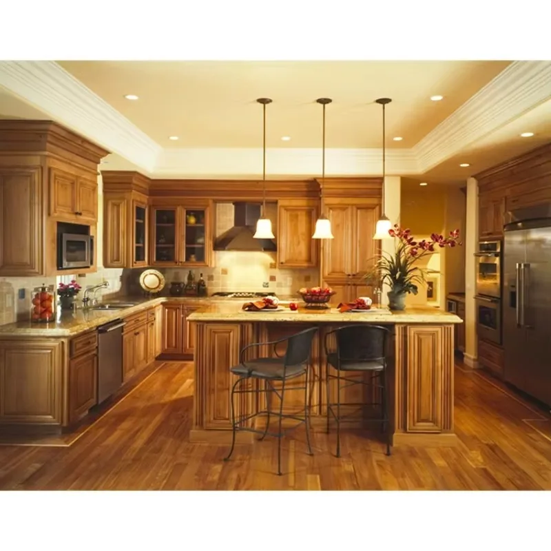 Ready Made Pine Wood Pantry Integral Storage Cabinets Modern Small Wooden Kitchen Cabinet Set Designs With Sink