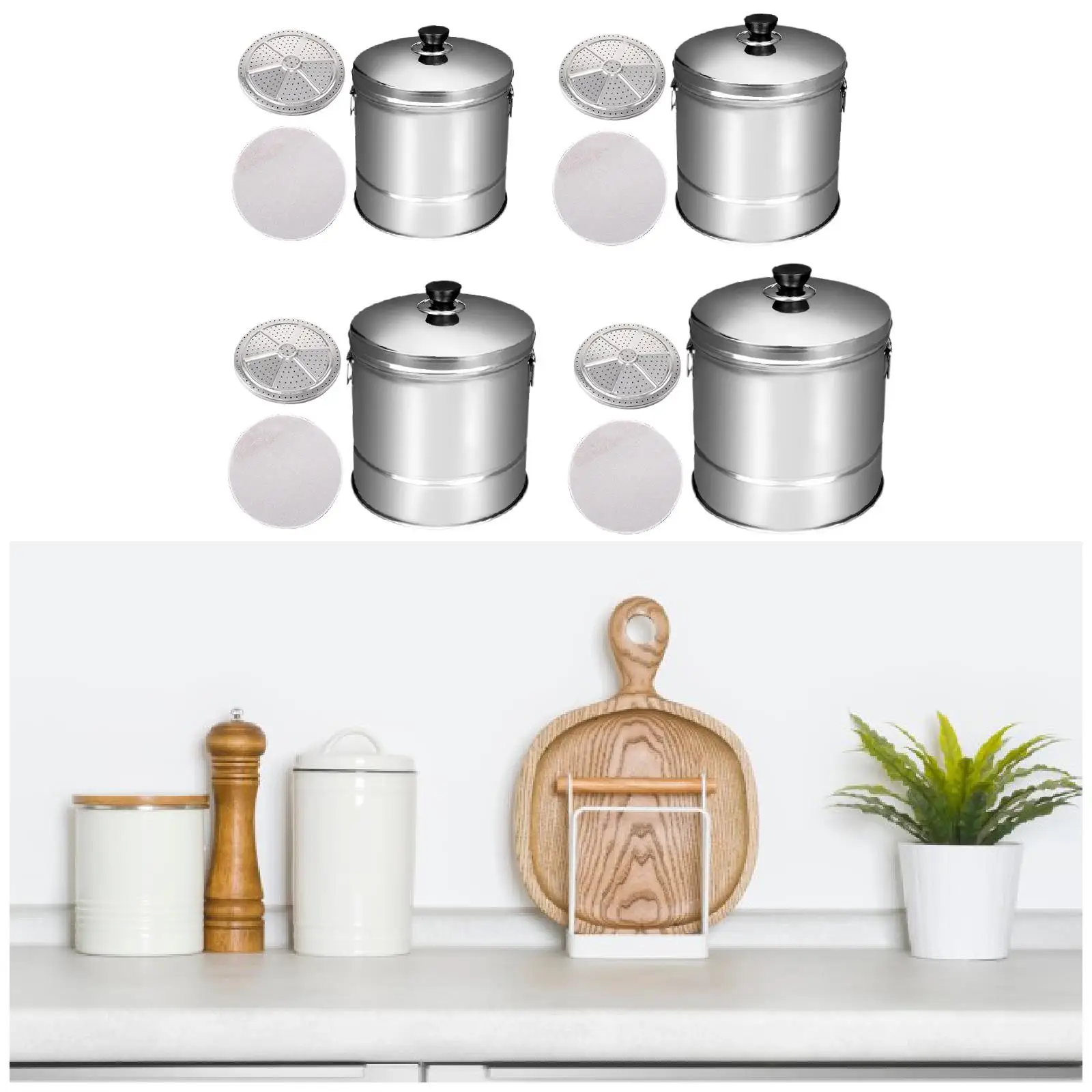 Premium Stainless Steel Rice Cooker Set with Steaming Accessories