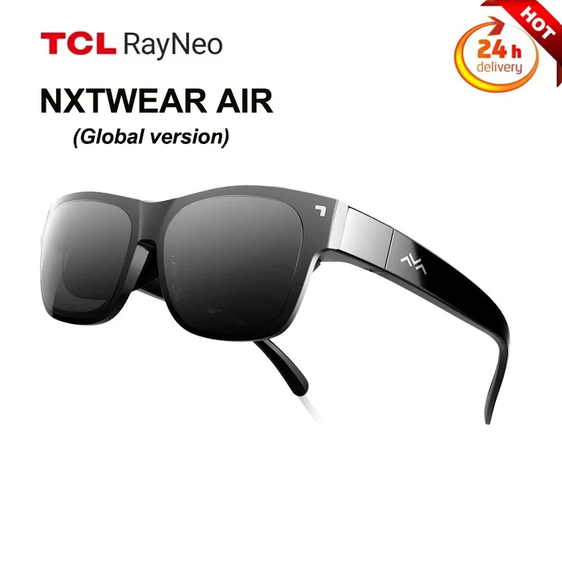 TCL Rayneo NXTWEAR AIR Smart AR очки 3DOF HD микро-OLED дисплей для игр PS4 частный кинотеатр портативный телевизор TCL Rayneo NXTWEAR AIR Smart AR очки 3DOF HD микро-OLED дисплей для игр PS4 частный кинотеатр портативный телевизор