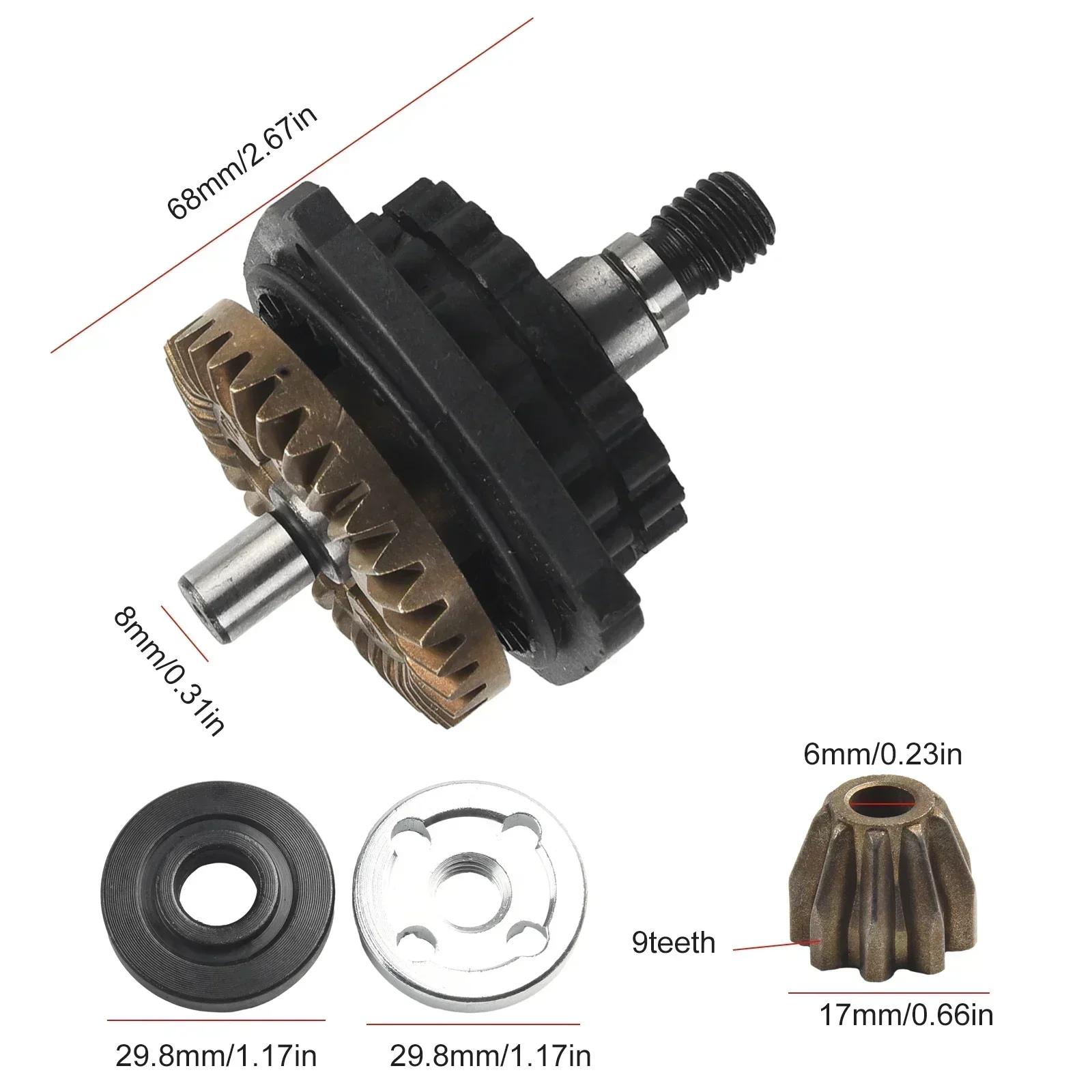 Angle Grinder Angle Grinder Gear Assembly Assembly Fittings For BOSCH TWS6600 GWS6-100 Gear Replacement Tool Accessories