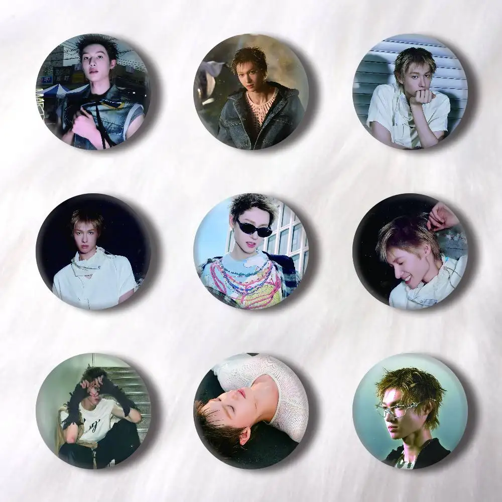 KPOP Singer M-MARTIN Creative Round Button Badges Cute Pin Brooch for Backpack Clothes Lapel Jewelry Accessories Friends Gift