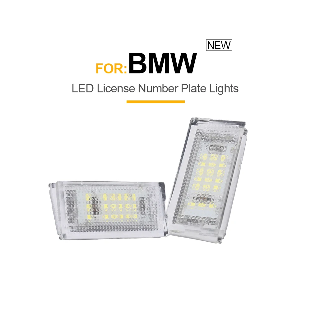 18 SMD Automotive LED Licence Plate Light for BMW 3 Series E46 4D/5D Touring Plug & Play Replacement Licence Plate Lights