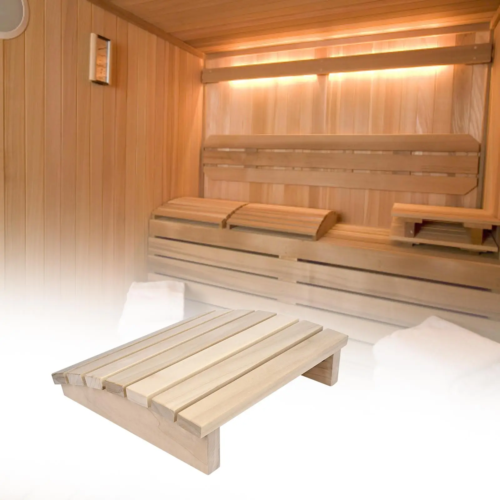 

Sauna Backrest Curved Sauna Headrest Pillow Non Slip Modern Professional Neck Support Sauna Supplies for Hotel Sauna Bathing