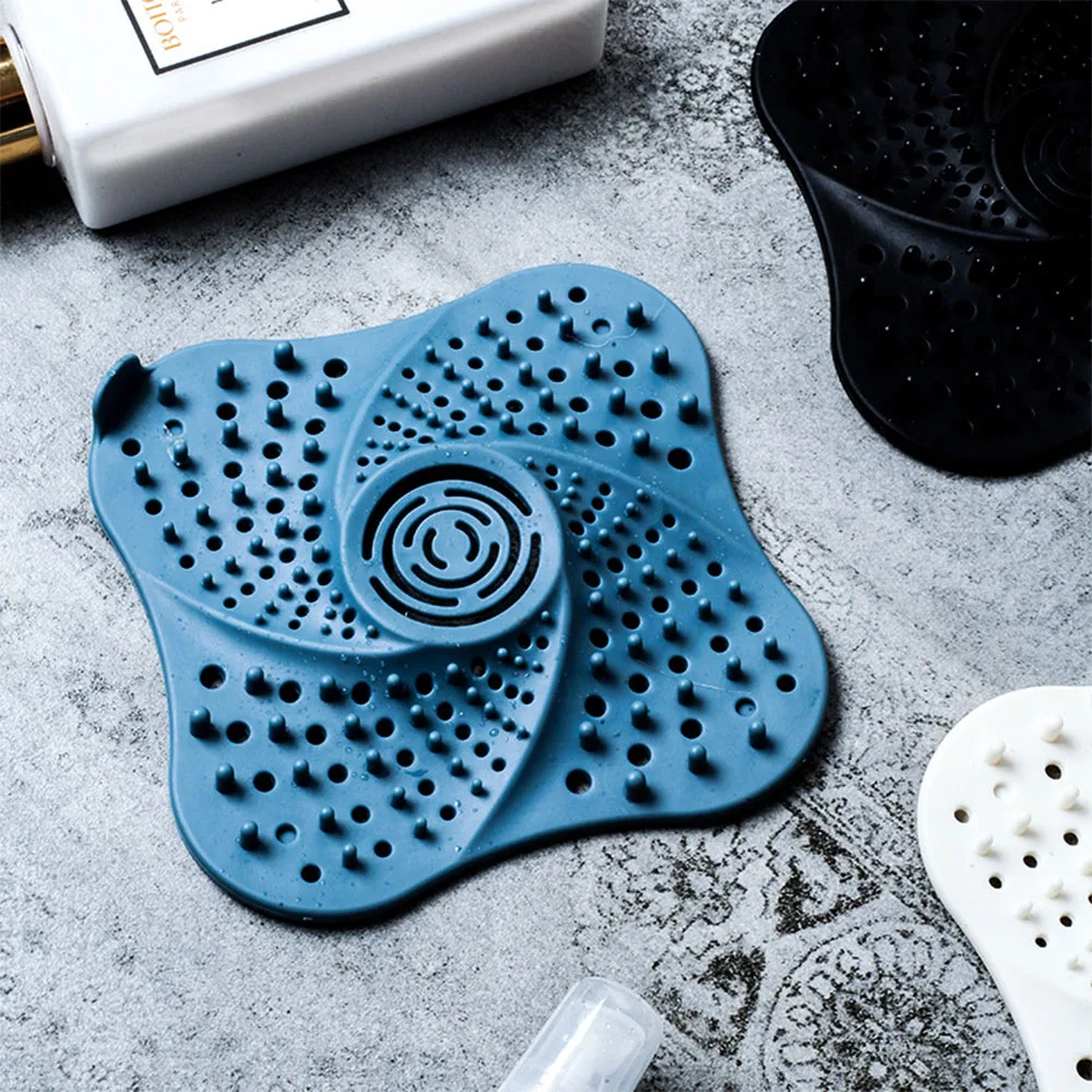 3 Color Anti-blocking Hair Catcher Hair Stopper Plug Trap Shower Floor Drain Covers Sink Strainer Filter Bathroom Kitchen Access