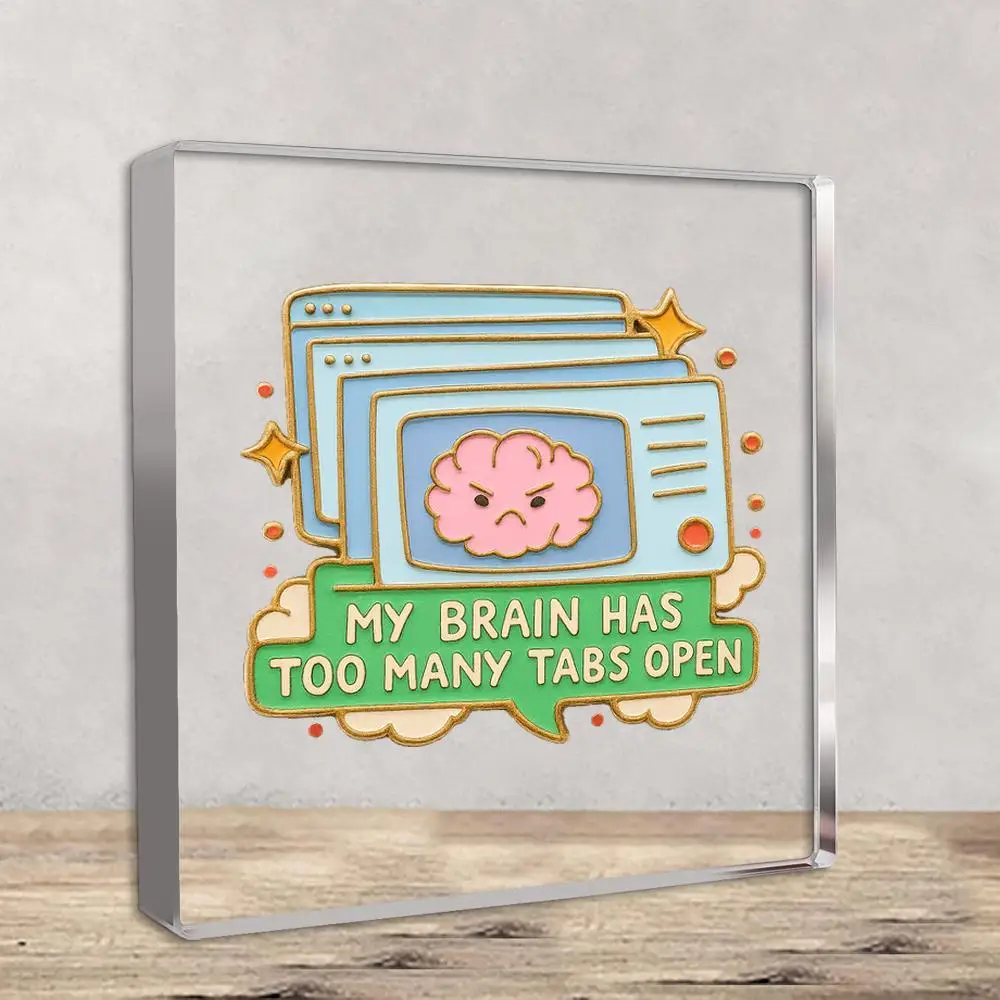 Cute Brain Bookend, Funny Desk Organizer for Women Teachers, Office Home Decor Gift