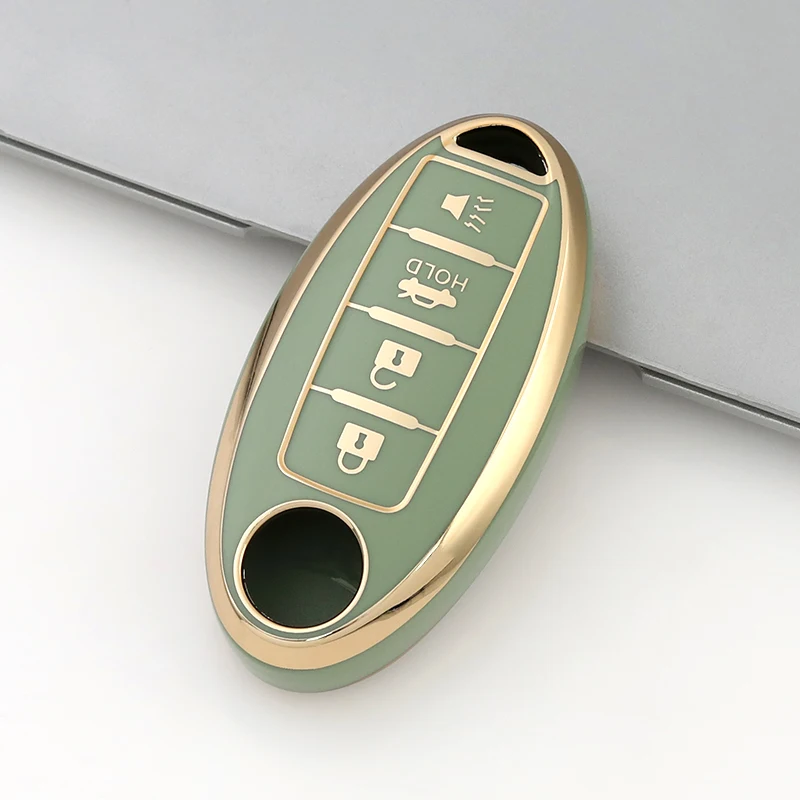 4 Buttons TPU Car Key Case Cover for Infiniti for Nissan Sentra Leaf Rogue Sunny Versa Patrol X-Trail Qashqai Kicks Shell Fob