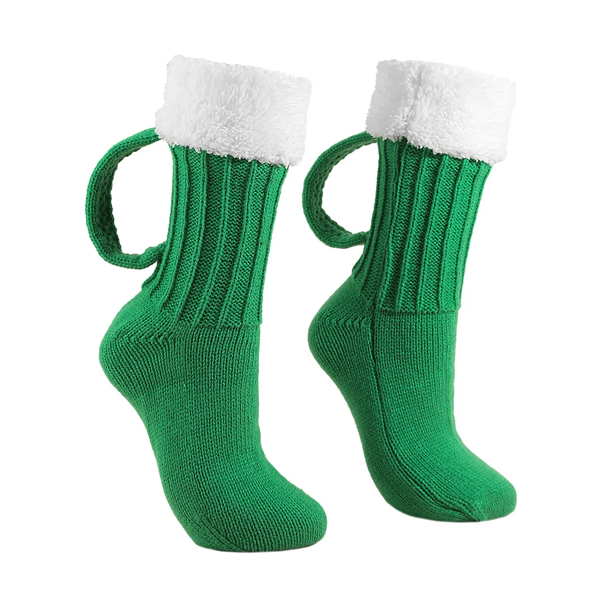 

Beer Socks Coarse Wool Socks 3D MUG Autumn Winter Warm Acrylic Knitted Foot Covers mid-calf Floor Sports Ankle Crew 2W258