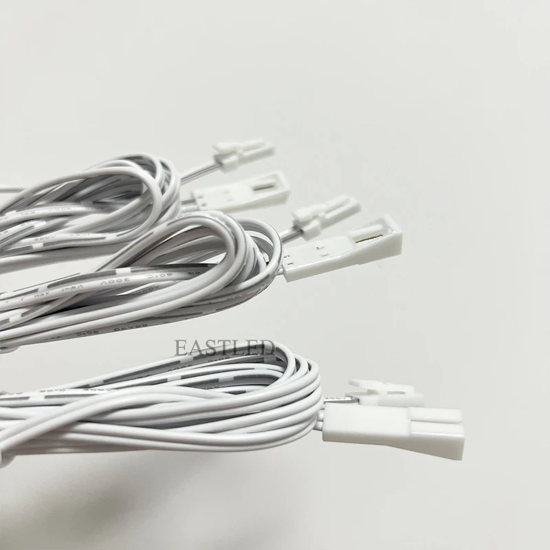 5ps Dupont Extension Cord with Snap JST Connection Cable 2m/78.7in Light Extension Wire 2pin Male to Female Plug Kitchen Cabinet