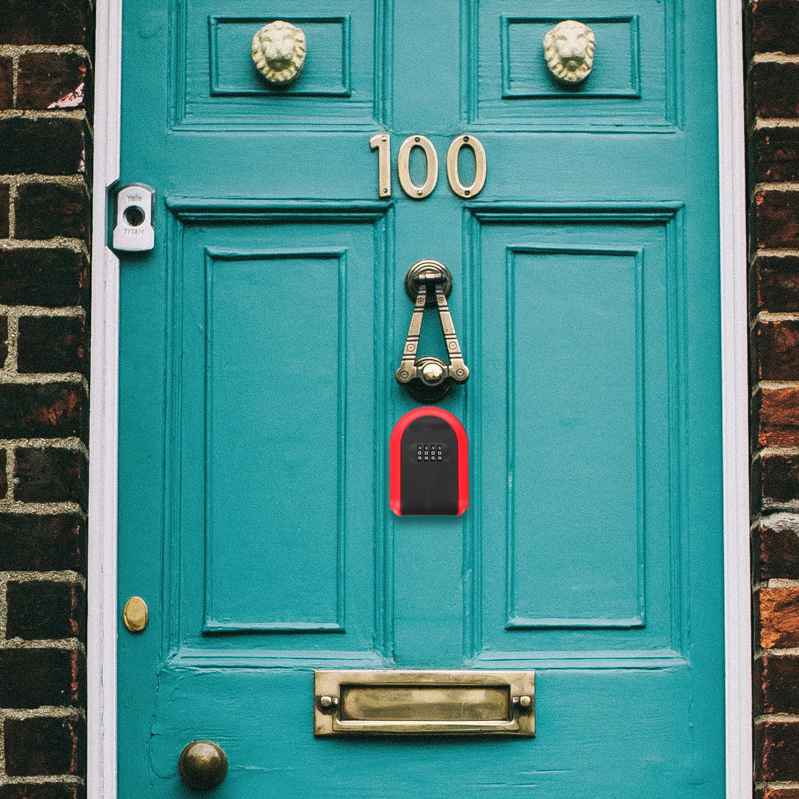 صندوق كلمة المرور ABS البلاستيك جدار جبل في الهواء الطلق مفتاح تخزين اقفال الصناديق لأداة قفل الأمان حامل المفاتيح #1