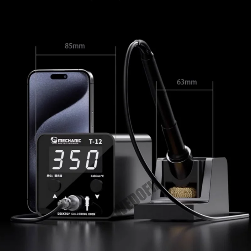 Mechanic T12 Soldering Iron Station with Digital Display Temperature Control for Phone Repair Soldering Work