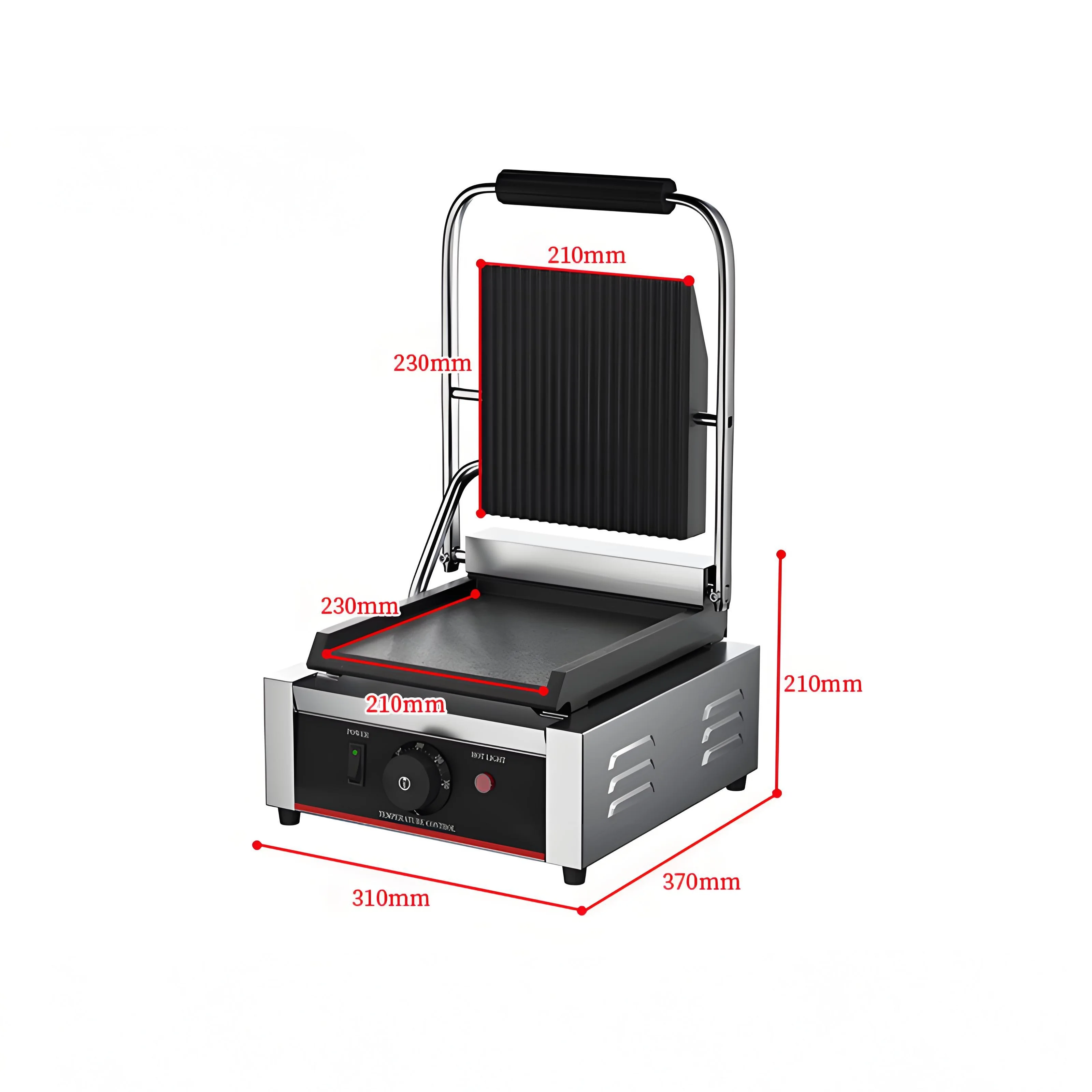 شواية بانيني كهربائية تجارية ب - مراجعة Commercial Panini Press Sandwich Grill وسعره