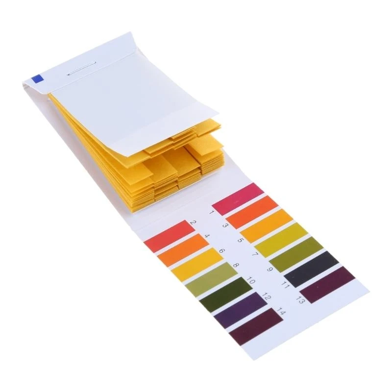 Papel teste decisivo para testes água Ferramenta teste do indicador ácido alcalino C7AC