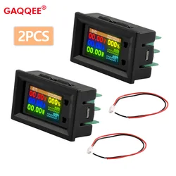 2 pz DC 30V 20A voltmetro amperometro IPS digitale 8 in 1 misuratore multifunzione tensione corrente potenza energia batteria Tester di elettricità