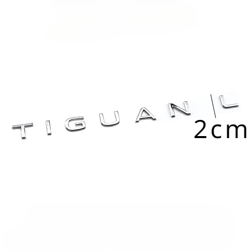 

ABS Car Badge Rear Trunk Emblem Sticker for Tiguan 2021 Car Styling Accessories Black Silver